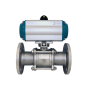Кран шаровый фланцевый (3PC), DN80 (3"), AISI304, PN16, с двухсторонним пневмоприводом AT92D