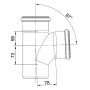 Тройник Rehau Raupiano Plus 87° 110/110 max flow